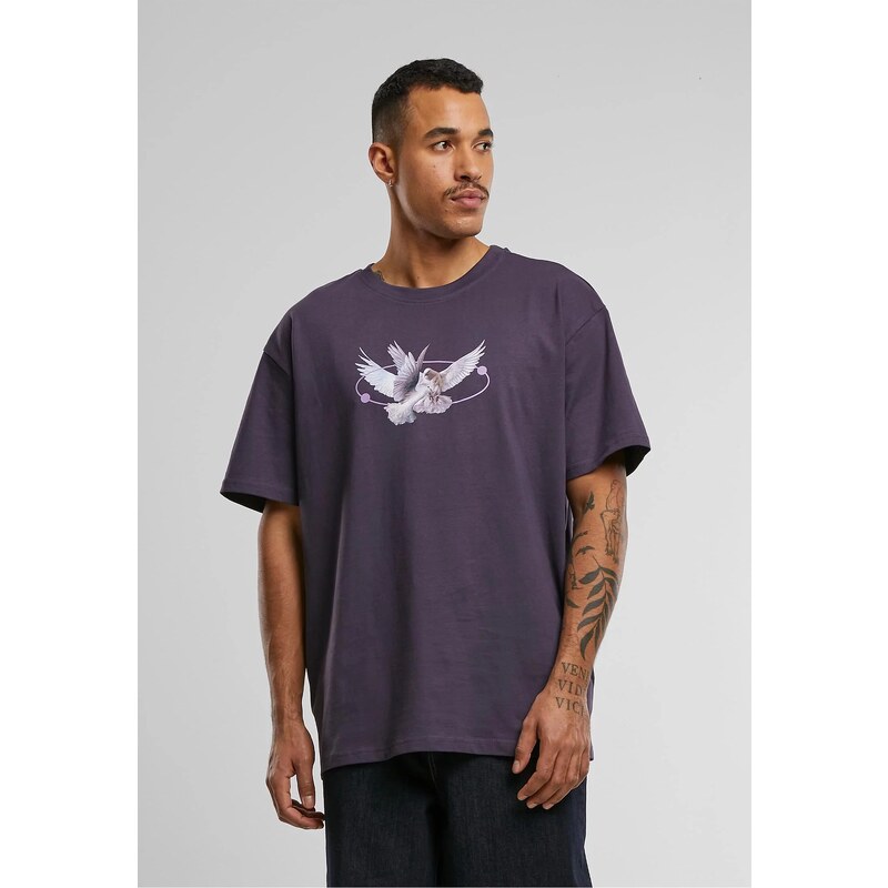 Mister Tee Vive la Liberte Oversize tričko purplenight
