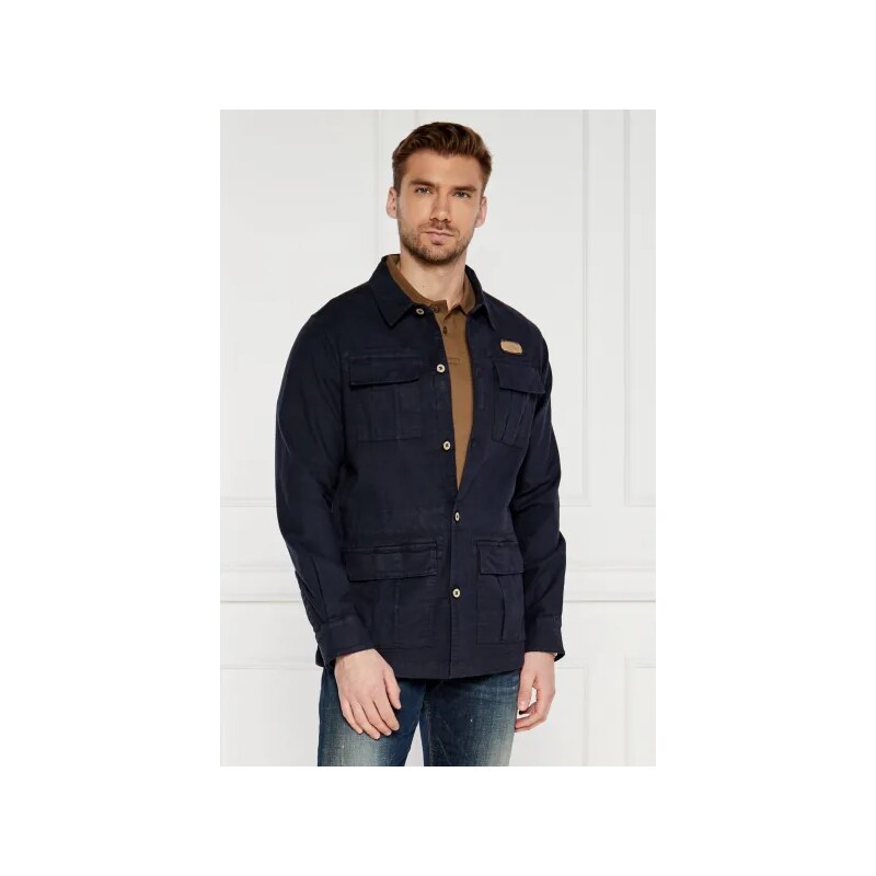 Aeronautica Militare Bunda SAHARIANA | Regular Fit přidáním lnu