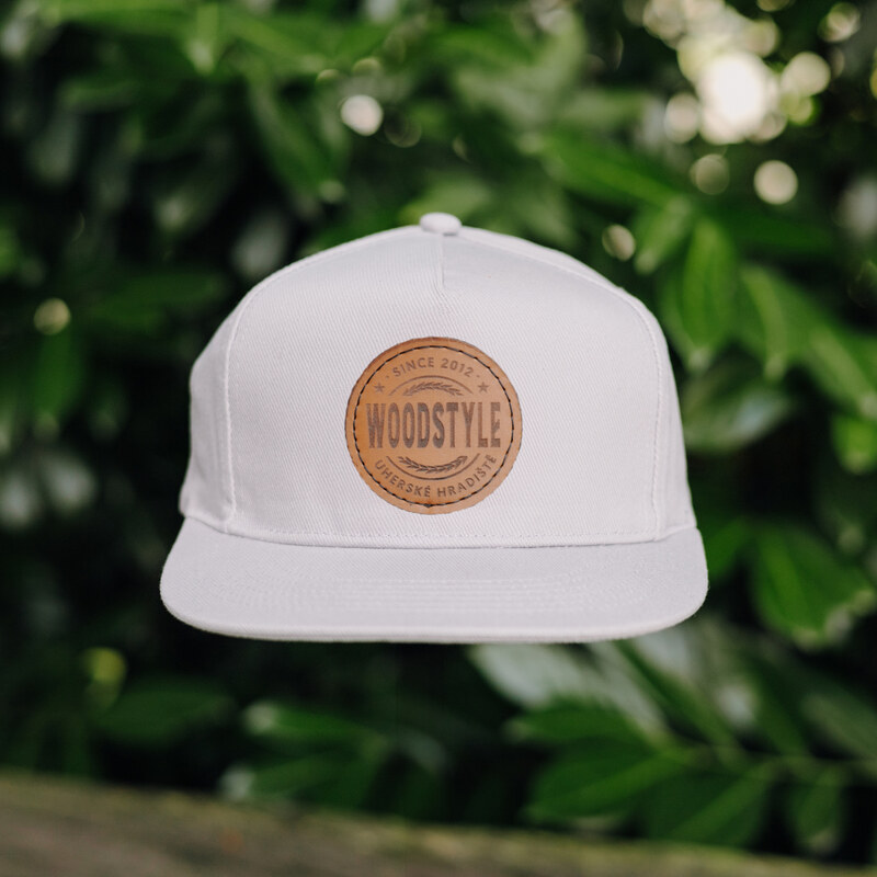 Wood Style Snapback šedý