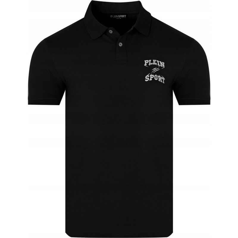 PLEIN SPORT Refined Black polo tričko