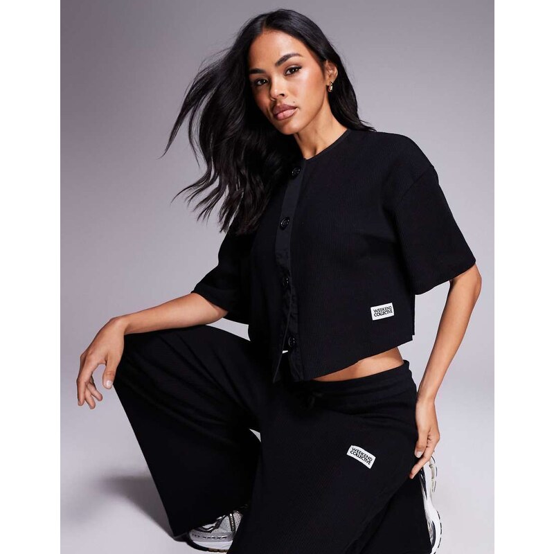 ASOS Weekend Collective Weekend Collective co-ord short sleeve waffle 107712721