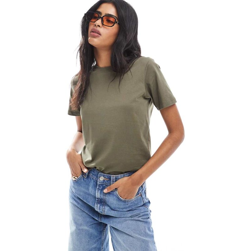 JJXX oversized t-shirt in khaki-Green 112321825