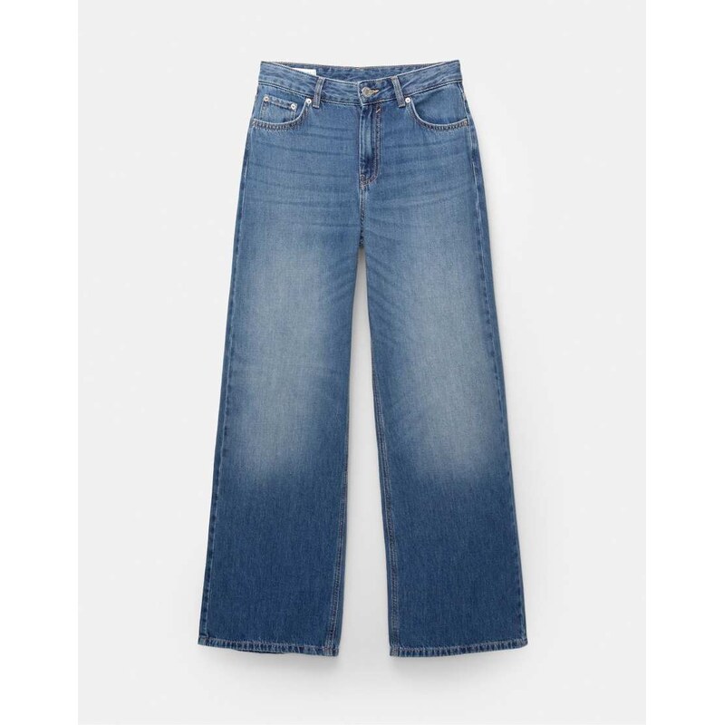 Pull&Bear Loose oversize jeans in dark blue 110852415