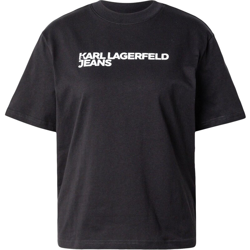 KARL LAGERFELD JEANS Tričko černá / bílá