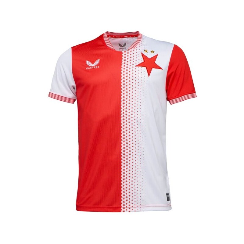 CASTORE SLAVIA PRAGUE HOME SS SHIRT Pánský fotbalový dres
