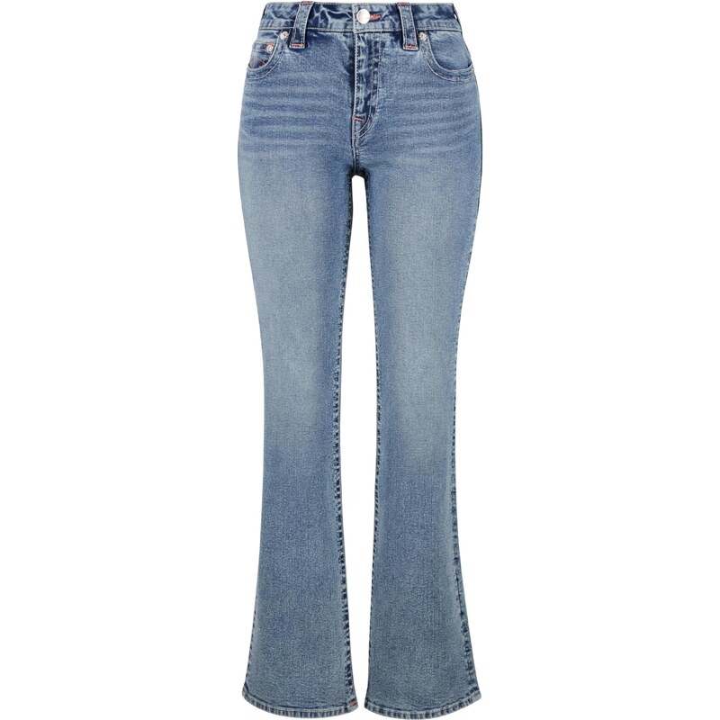 True Religion Džíny I Love True Becca světlemodrá / starorůžová