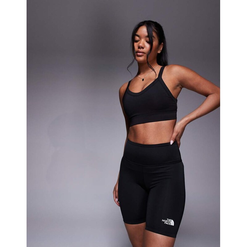 The North Face Flex 8 logo legging short in black
