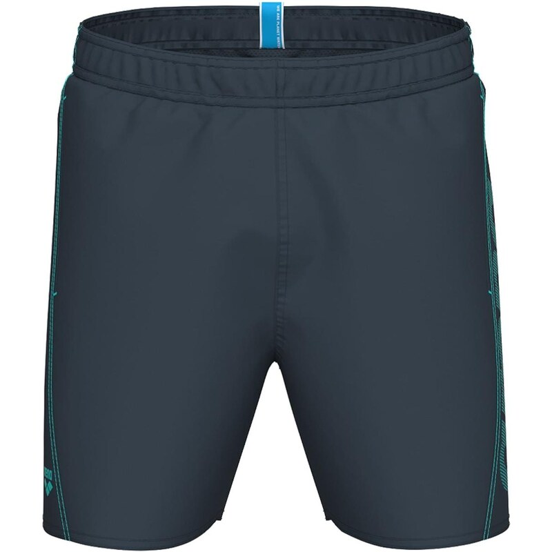ARENA Šortky Fundamentals Logo Boxer tmavě šedá / nefritová