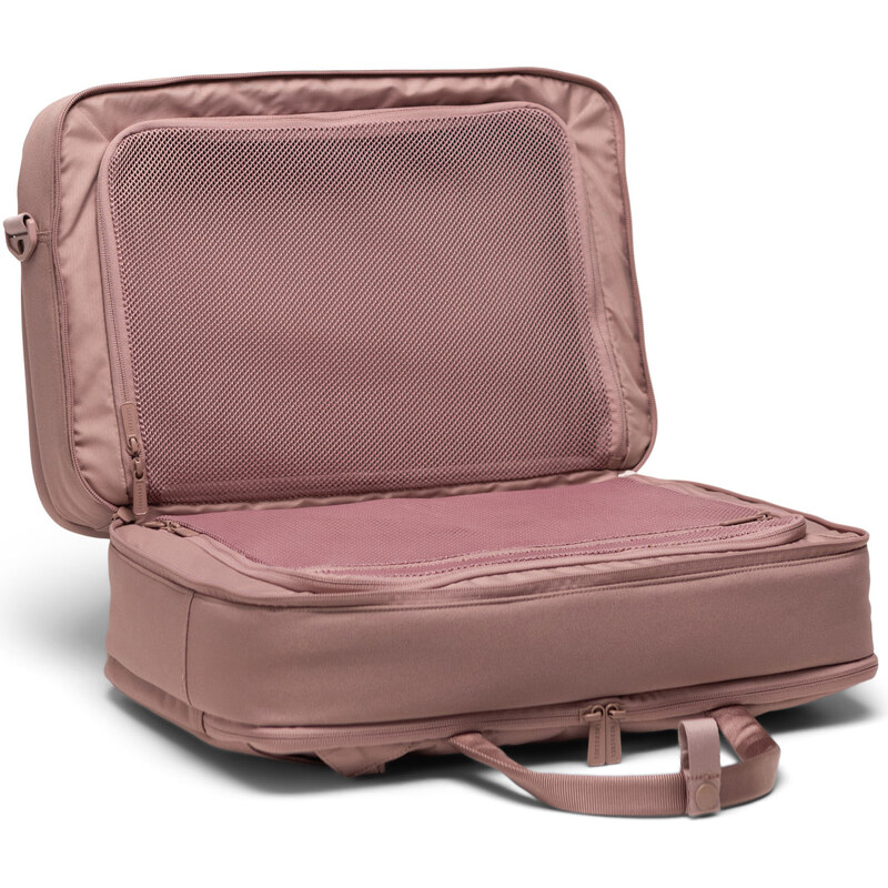 Herschel Bowen Convertible Travel Duffle Tech Ash Rose Tonal