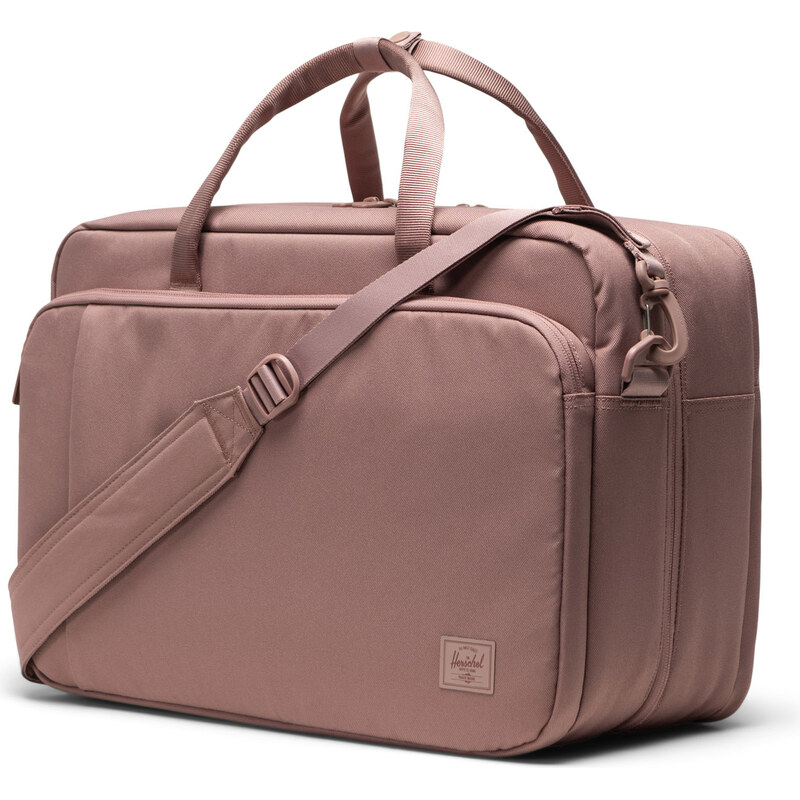 Herschel Bowen Convertible Travel Duffle Tech Ash Rose Tonal
