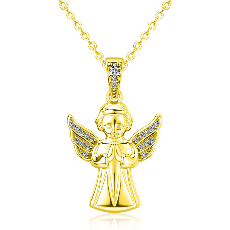 Olivie Stříbrný náhrdelník ANDĚL GOLD 9821