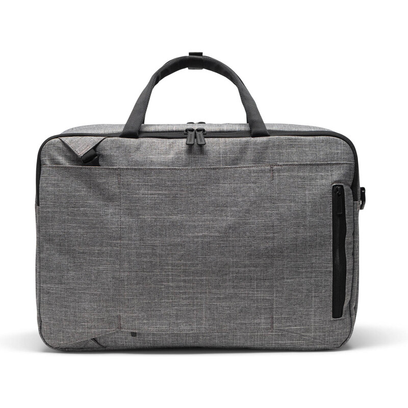 Herschel Bowen Convertible Travel Duffle Tech Raven Crosshatch