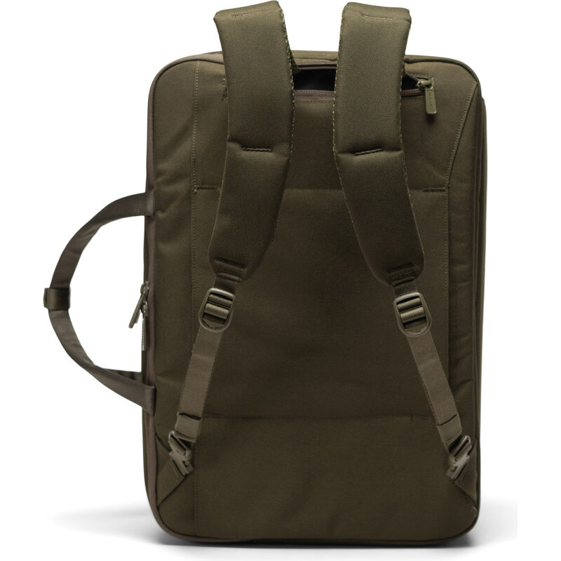 Herschel Bowen Convertible Travel Duffle Tech Ivy Green Tonal