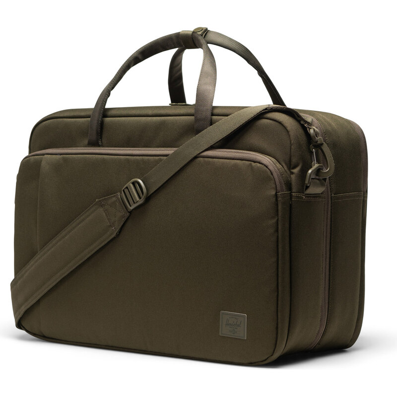 Herschel Bowen Convertible Travel Duffle Tech Ivy Green Tonal