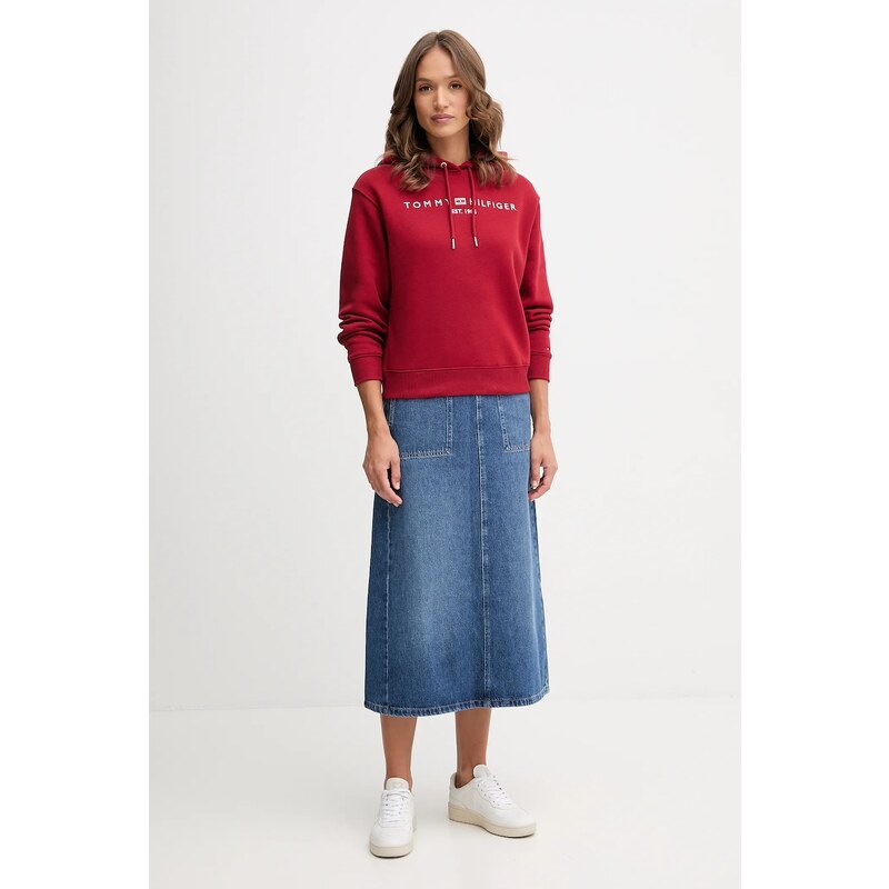 Bavlněná džínová sukně Tommy Hilfiger