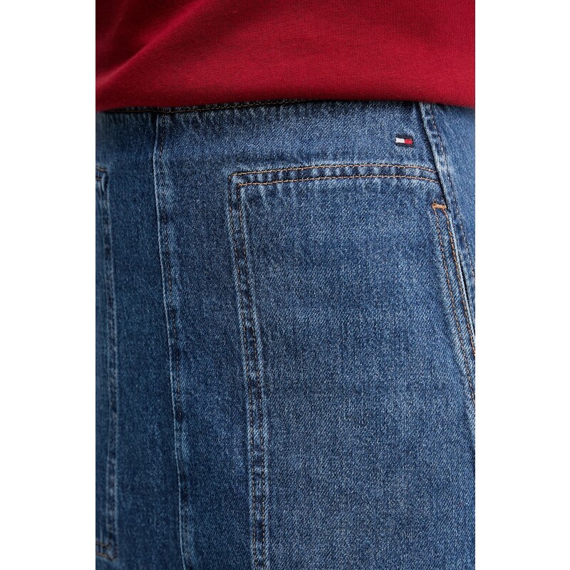 Bavlněná džínová sukně Tommy Hilfiger