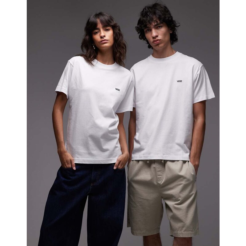 Vans left chest logo regular fit t-shirt in white 108201642