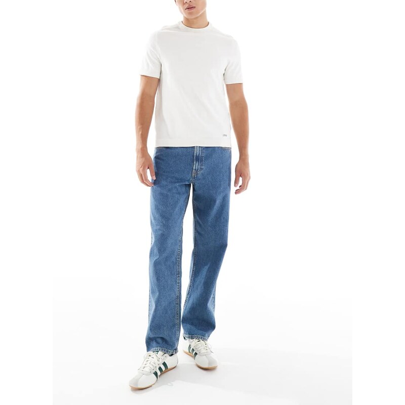 JJ Rebel Phil baggy fit jeans in vintage blue