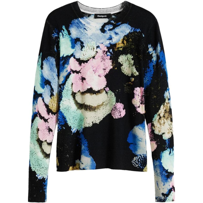 Desigual Svetr modrá / mix barev 108605629