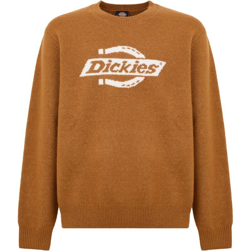 DICKIES Svetr Ruston karamelová / bílá