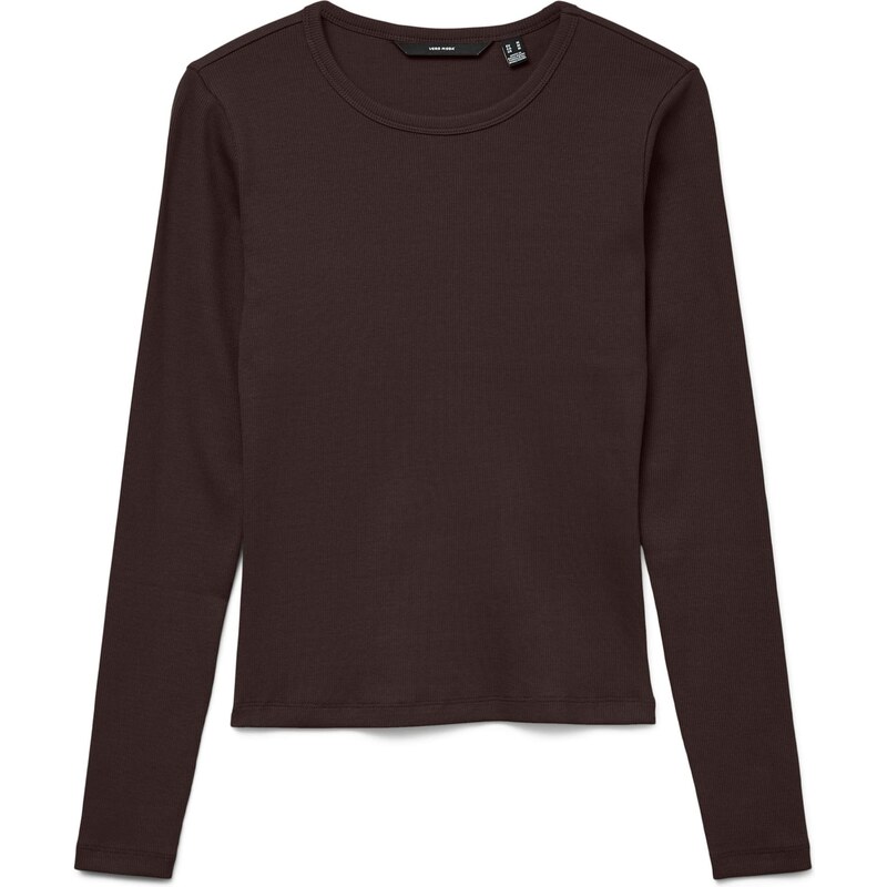 VERO MODA Tričko VMChloe čokoládová