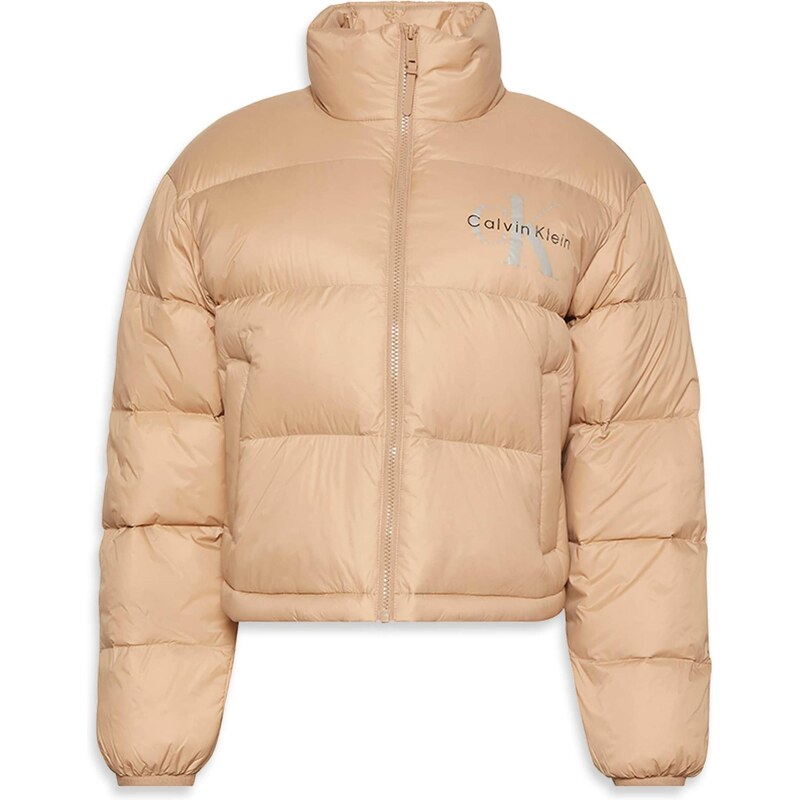 Calvin Klein Jeans Přechodná bunda cappuccino / černá / stříbrná 107793854