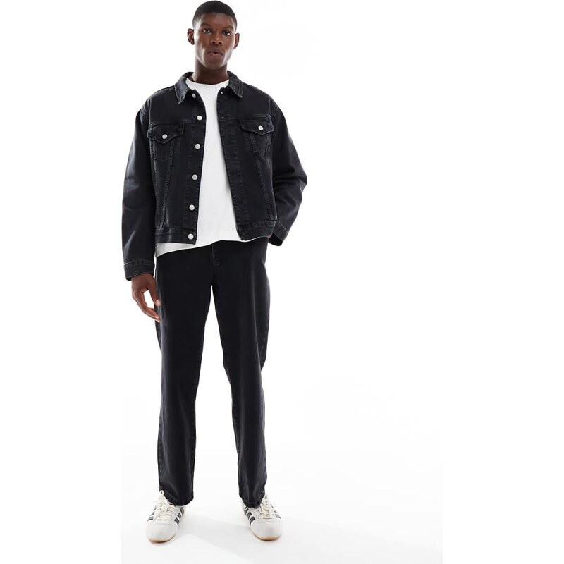 ASOS DESIGN co-ord straight jeans in black