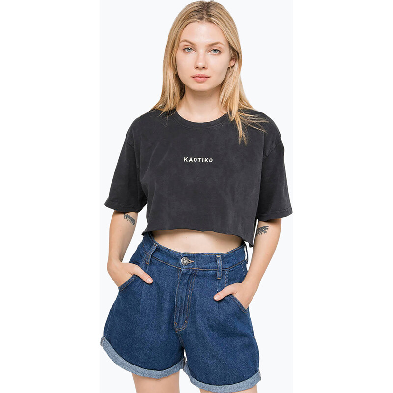 Dámské tričko Kaotiko Washed black