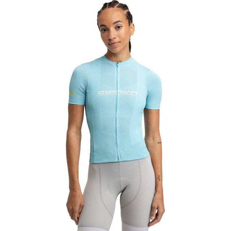 SIROKO Dámský cyklistický dres s krátkým rukávem ze síťoviny M8 110465267