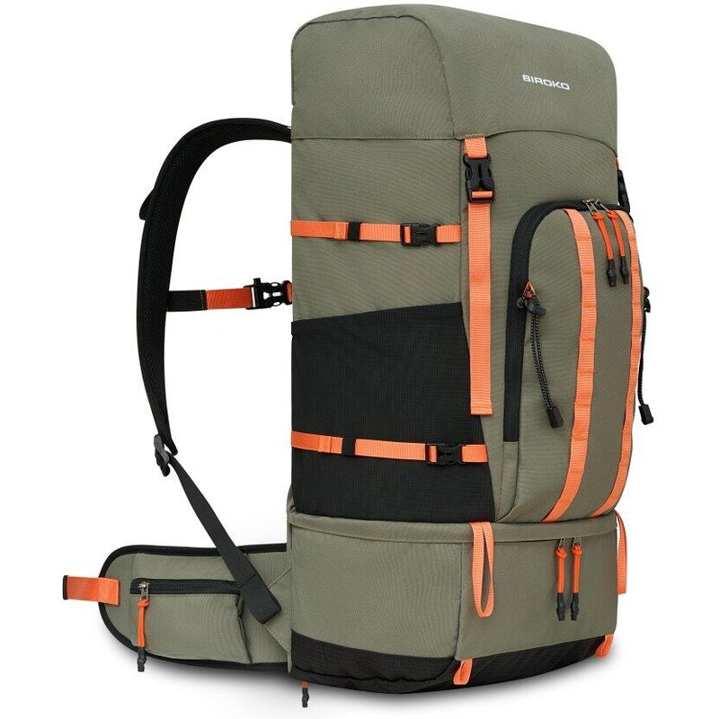 SIROKO Turistický batoh 50 l nepromokavý obal Venture 50 Green 107730632