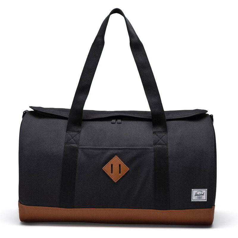 Herschel Heritage Duffle Black/Saddle Brown 40l