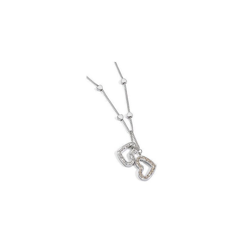 Morellato Ocelový náhrdelník se srdíčky Abbraccio SABG04