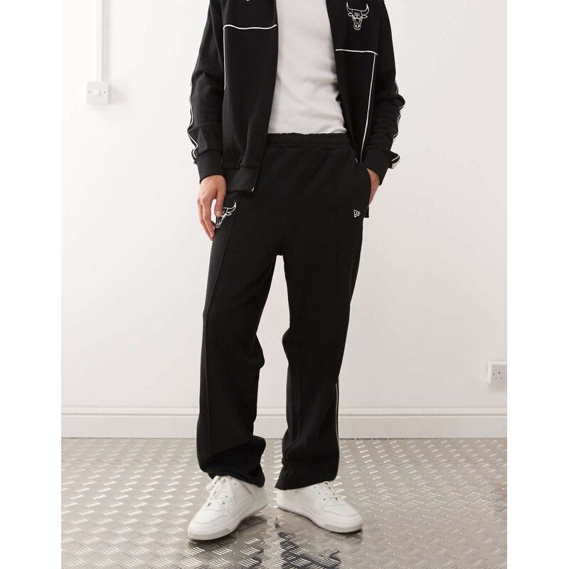 New Era Chicago Bulls co-ord straight leg joggers in black