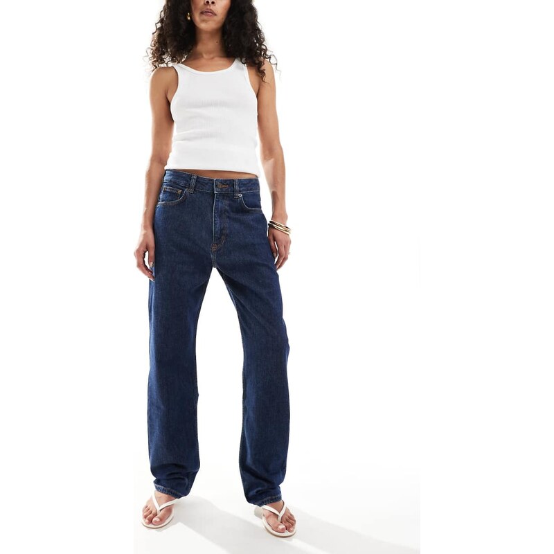 Hugo Blue Elyah straight fit jeans in navy 108172543