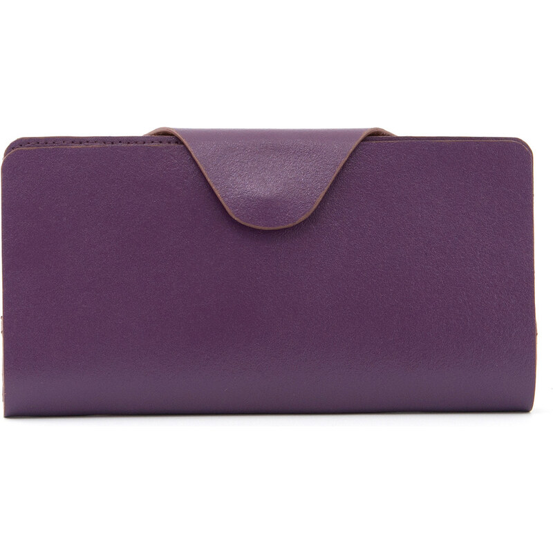 Velká dámská kožená peněženka z pravé kůže Yoshi fialová