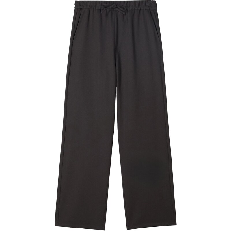 Bershka Kalhoty černá