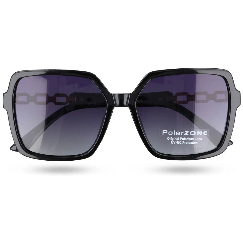 Sunmania Černé oversized polarizační brýle „Chain 107762916