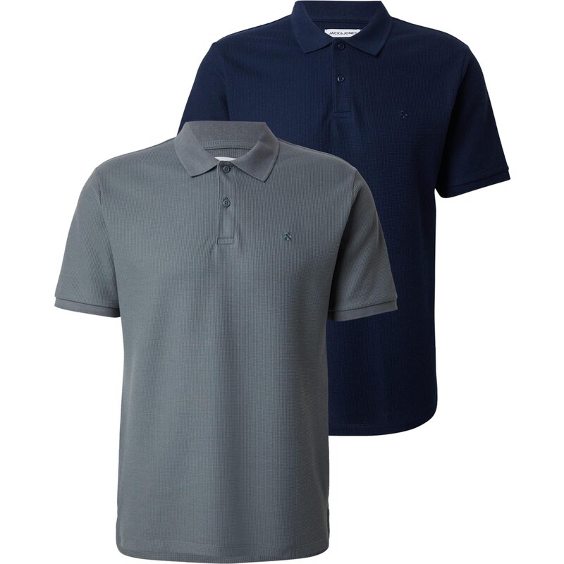 JACK & JONES Tričko JJEAUSTIN chladná modrá / tmavě modrá