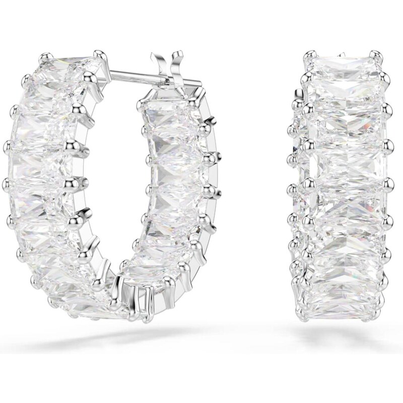 Swarovski Náušnice Matrix stříbrná / průhledná 108772593