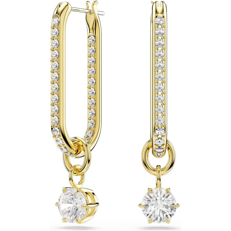 Swarovski Náušnice Constella zlatá / průhledná