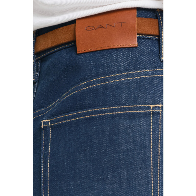 SUKNĚ GANT DENIM SKIRT MID BLUE
