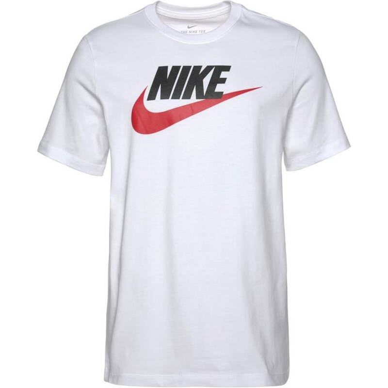 Nike Sportswear Tričko Icon Futura červená / bílá