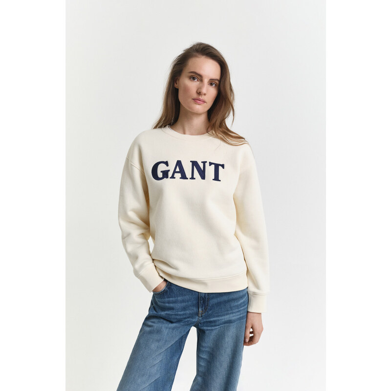 MIKINA GANT GRAPHIC C-NECK SWEAT CREAM 107774593