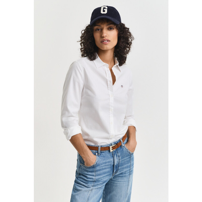 KOŠILE GANT SLIM STRETCH OXFORD SHIRT WHITE