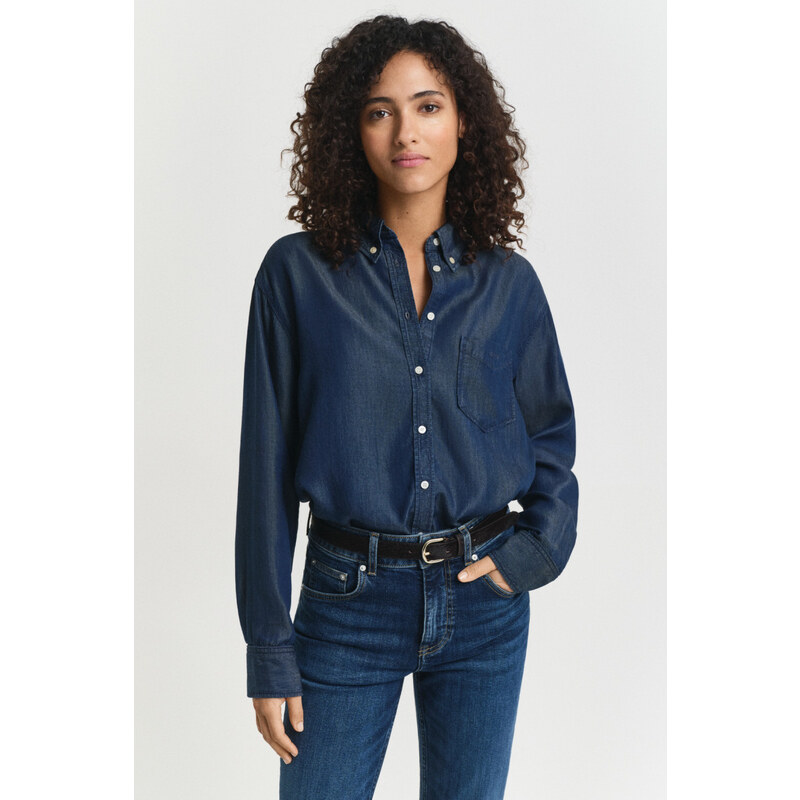 KOŠILE GANT REL INDIGO SHIRT DARK BLUE ARCHIVE