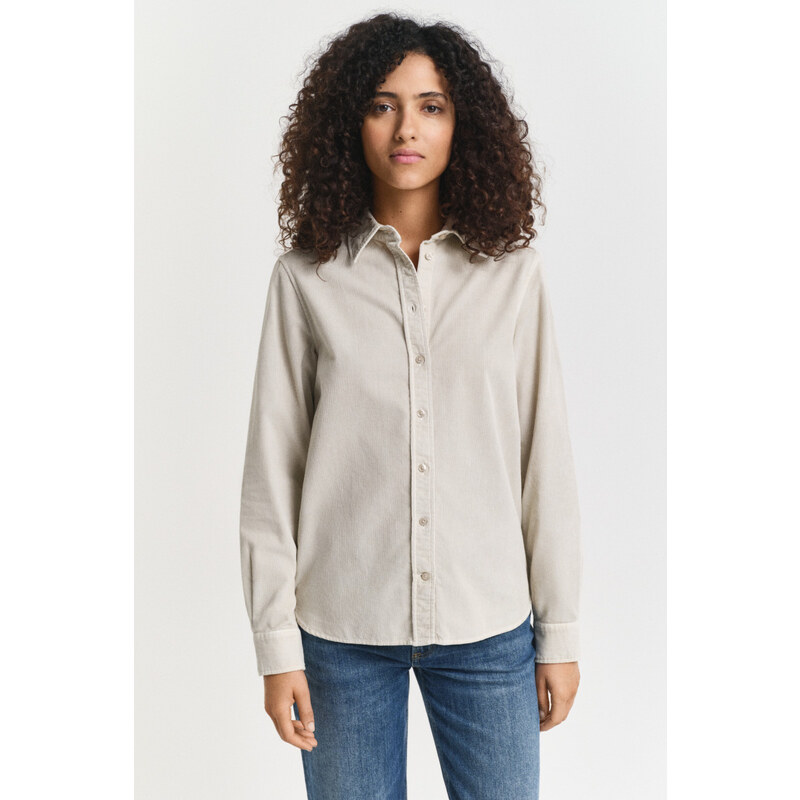 KOŠILE GANT REG CORD SHIRT PUTTY