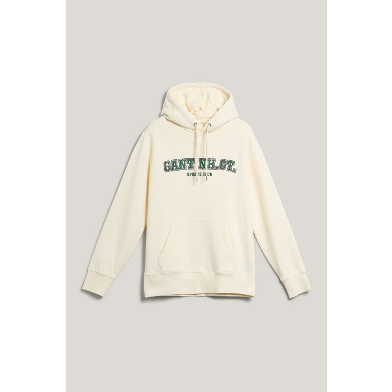 MIKINA GANT GRAPHIC SWEAT HOODIE CREAM
