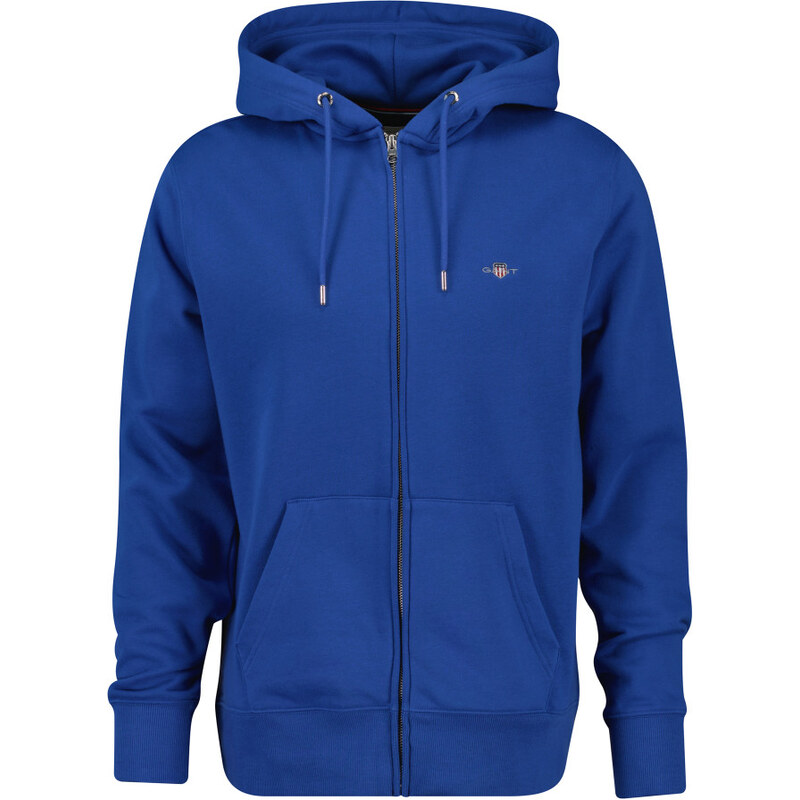 MIKINA GANT REG SHIELD FULL ZIP HOODIE RICH BLUE