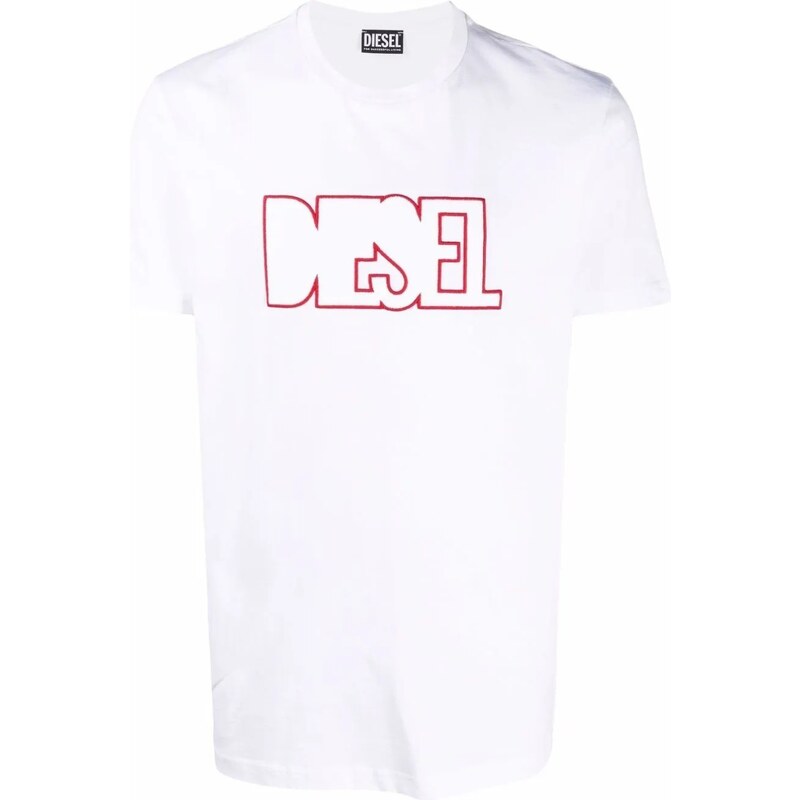 DIESEL Outline White tričko