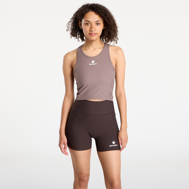 Top SAYSKY W Combat Rib Crop Top Taupe S 107787872